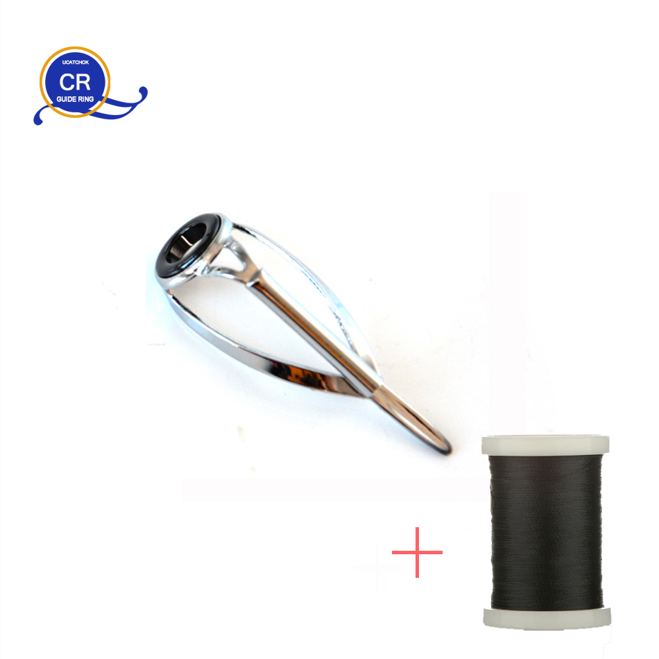 Fishing Rod Guide Replacement - Guía superior mejorada, soporte SIC antibobinado,