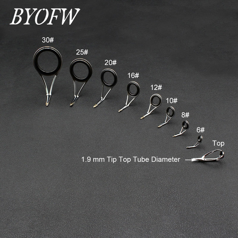 BYOFW 9 Uds anillo de cerámica - Fishing Rod Guide Replacement reseña y precio