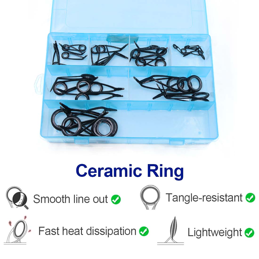 Kit de reparación de guía de c - Fishing Rod Guide Replacement reseña y precio