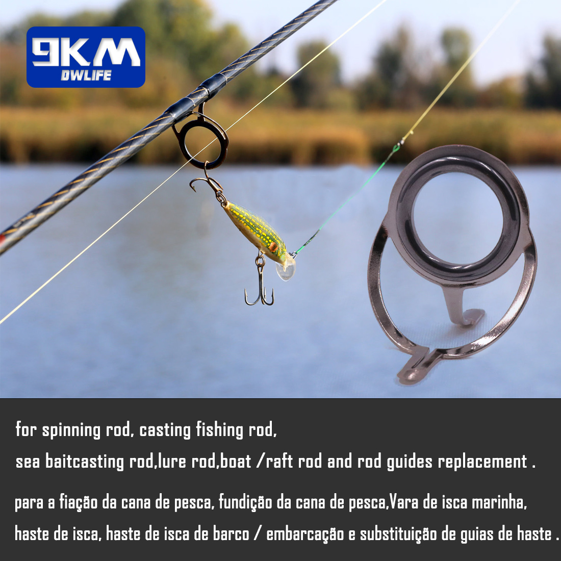 Guía de caña de pescar, 9 ~ 20 - Fishing Rod Guide Replacement reseña y precio