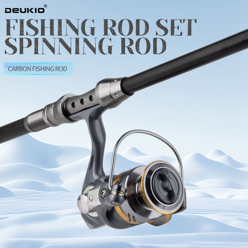 DEUKIO-combinación de caña de  - Fishing Rod Combo reseña y precio