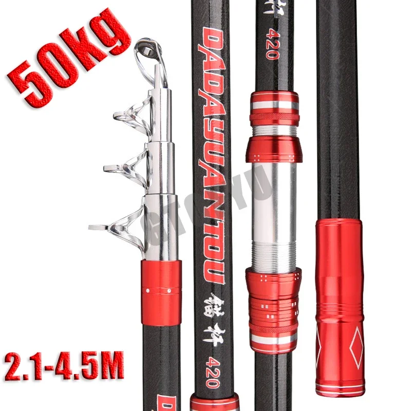 Caña de pescar de carbono de 2 - Fishing Rod Surf reseña y precio