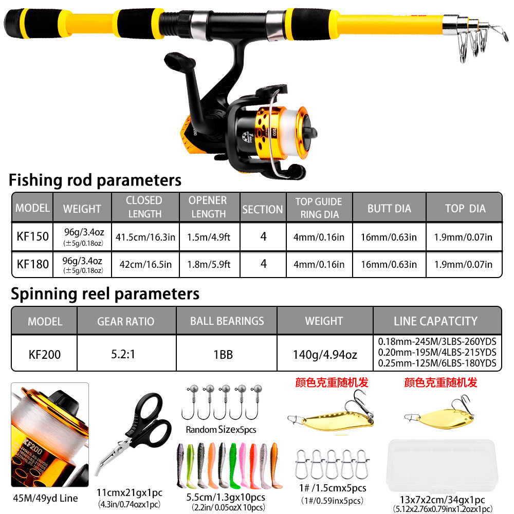 Kit de Caña de Pescar Telescóp - Fishing Rod Surf reseña y precio