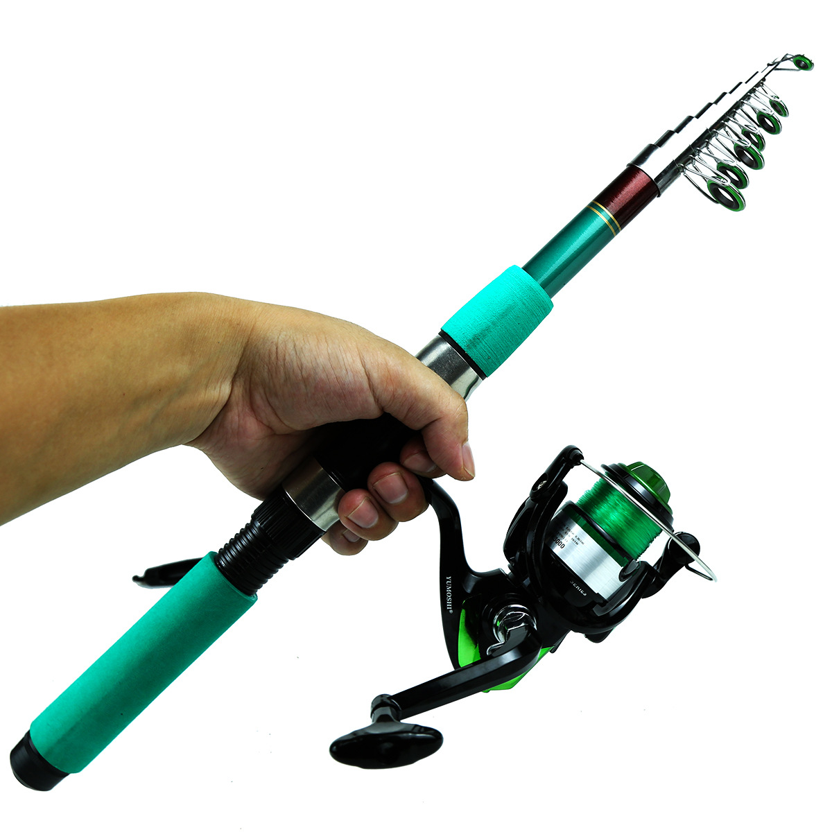 Caña de Pescar Telescópica Por - Fishing Rod Combo reseña y precio