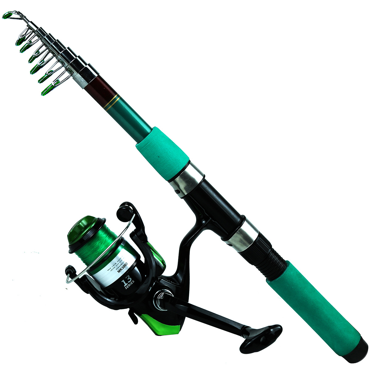 Caña de Pescar Telescópica Por - Fishing Rod Combo reseña y precio